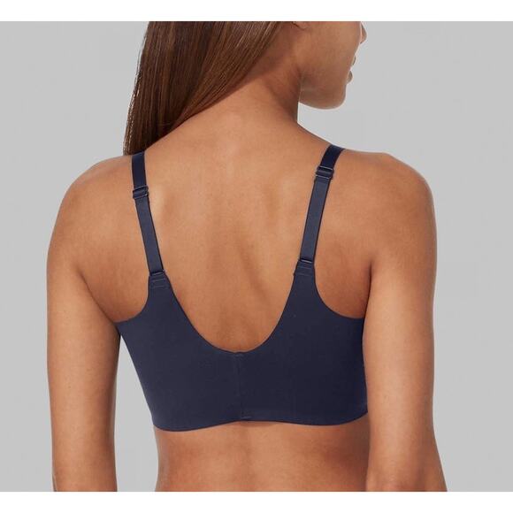 Tommy John Comfort‎ Smoothing Triangle Bralette Navy XL (D-DD) Wire Free T-Shirt - Picture 2 of 10
